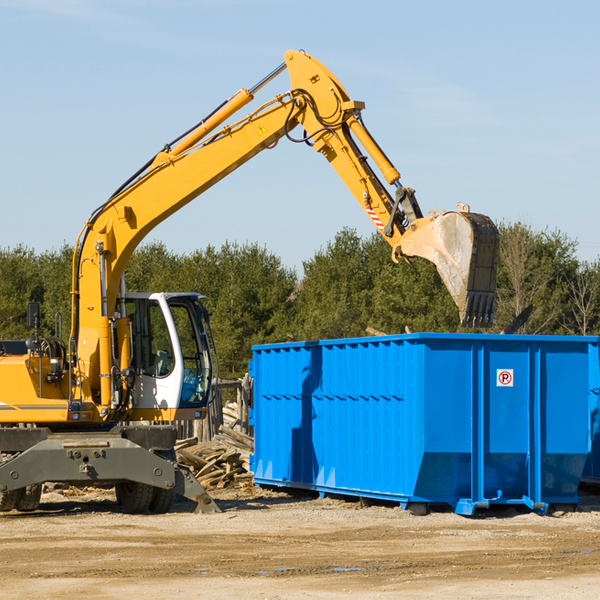 are there any restrictions on where a residential dumpster can be placed in Barneston NE